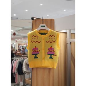 베네통키즈6 케이크 니트 베스트 QAKP09561 25FW