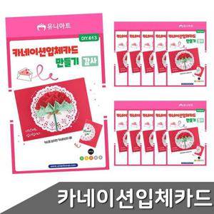 카네이션 입체카드 만들기 10개입