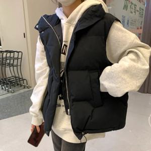 보온넥 퀄팅 조끼_BJ3VE003