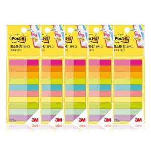 (묶음)3M 포스트잇 플래그 분류용(종이) 670-MP(50x10mm)x5EA