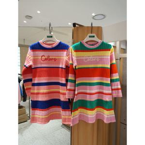 베네통키즈6 컬러스스트라이프원피스 2컬러 QAOP13561 25W