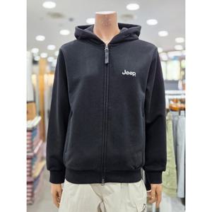 [지프]남녀공용 나침반 프린트 후드집업(JQ3TZU001_BK)_DG