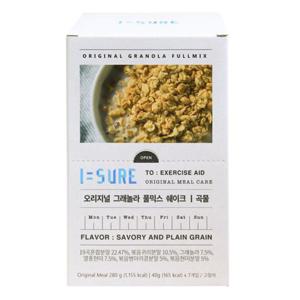 소모품 오리지널 그래놀라 풀믹스(곡물맛/40gx7T)