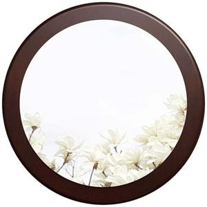 IG7197 미니 벽거울 21cm 브라운 제조한국 벽거울 인테리어거울 원목거울 소품거울 원형거울