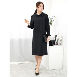 [모슬린]엄마옷 터틀 긴팔 정장 원피스 515FGH287 마담/중년여성