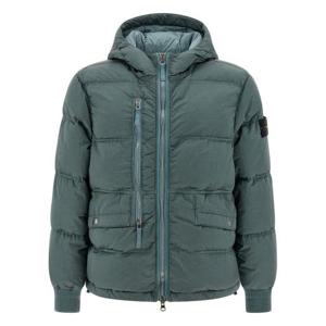 스톤 아일랜드 나일론 메탈 에코닐 후드 다운 파카 K2S15 410008