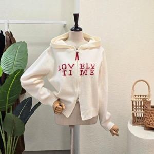 [포커스]FW5J3KC31498_레터링 후드 집업 가디건