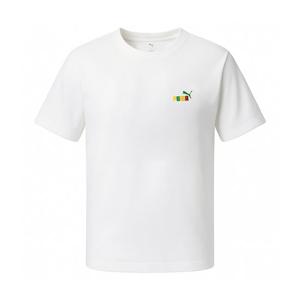 푸마 그래픽 백 반팔티 화이트 684832-02