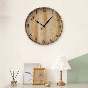 내추럴 우드 원형 벽시계 거실 아날로그 벽걸이시계 벽걸이시계 디자인벽시계 인테리어벽시계 고급벽시계 거실벽시계
