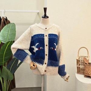 [포커스]FW5J3KC30898_버드 포인트 라운드 카디건