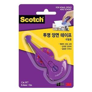 3M스카치 풀테이프 투명 양면테이프 리필 017Rx10개입 온라인사무용품
