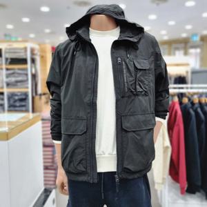 [지프]남녀공용 아웃포켓 후드점퍼(JQ1JPU201)_DG