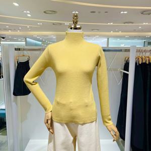 [밸리걸] 비비드 하이넥 골지 니트 824030