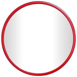 IG7183 메탈 원형 벽거울 30cm 레드 제조한국 인테리어거울 벽걸이거울 장식거울 모던거울
