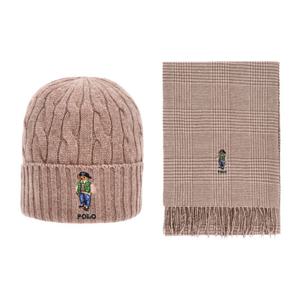 폴로랄프로렌 PC1303-219 헤리티지 베어 비니 머플러 기프트 세트