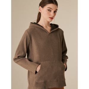 [요이츠]기모 플리츠 후드 캥거루 티셔츠_YG11WNPBL01