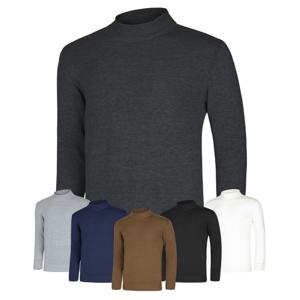 [파파브로]맨즈 베이직 풀오버 캐시라이크 반폴라 SO-KN-Q009