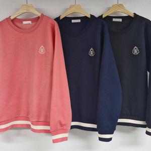 나야홍 / 빅사이즈티 V772L512 미니포인트자수맨투맨 SM