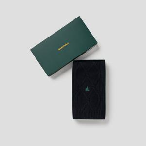 [빈폴ACC] 울 케이블 내로우 머플러 - 네이비 (BE5X84W02R)