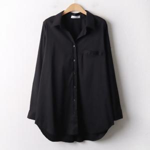 나야홍 / 스판면포켓롱남방 IRA383M512