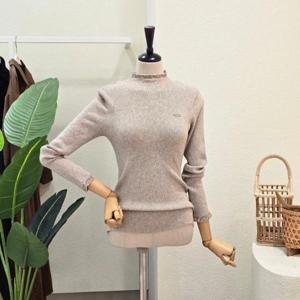 [포커스]FW5K3KT31991_프릴 반폴라 골지 니트