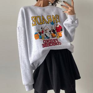 나야홍 / 아이우먼 기모피싱오버핏맨투맨 MCV888M512 빅사이즈