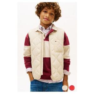 [타미힐피거칠드런] 지퍼 퀼팅 베스트 (T42G0QVT310BT1) 3T 16세 T42G0QVT310BT1