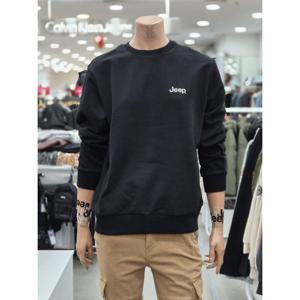 [지프]남녀공용 USA 지프 클래식핏 맨투맨(JR1TSU802BK)_DG