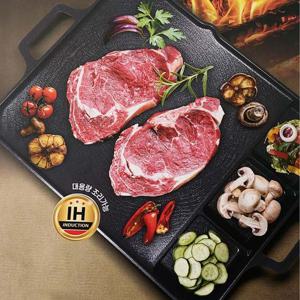 퀸센스 IH 사각 그리들팬 인덕션전골팬 인덕션깊은팬 오목불판 구이판 인덕션구이팬