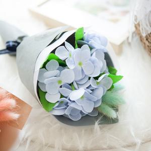 비누 수국 조화 꽃다발 3송이 33cm 2컬러 인테리어 꽃 선물 장식 기념일 졸업식