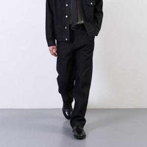 [플랙진]남성 비즈니스 스텝 M18 생지핀턱 데님 팬츠 (PJTI5STM181)