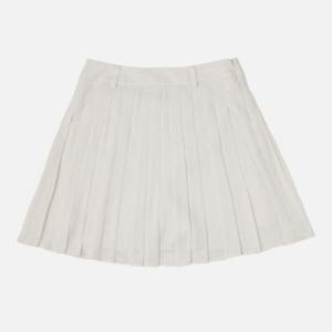 윌슨반바지 VQA W243002GSK71-OWH 여성 경량 우븐 플리츠 숏 스커트