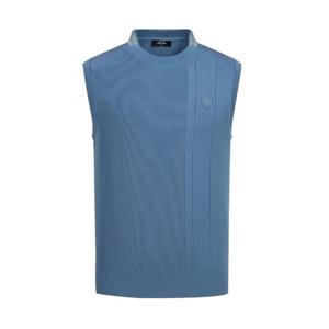 [팬텀]가을 남성 우븐 하이브리드 니트 베스트 / 211E3SV203_BL_