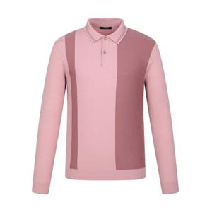 [팬텀]가을 남성 양두조직 컬러블럭 카라 니트 / 211E3SR101_PK_