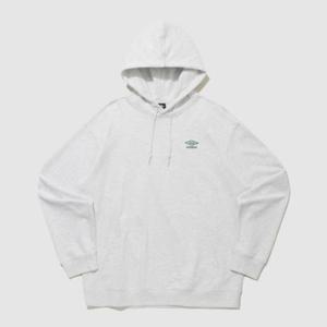 엄브로후드티 PQA UQ123CHD19-WMG 에센셜 스몰 로고 후드 티셔츠 / WHITE MELANGE