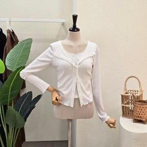 [포커스]FS6A9KT5277_웨이브 가디건 레이어드 니트