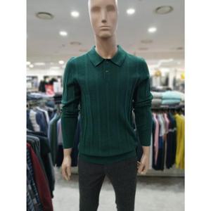 크로커다일 세이브존05 앞판 조직 폴로형 니트 카라티 AAKT3342/45 녹색