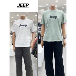[지프]남녀공용 빅지프 반팔티셔츠(JR2TSU091WH)_DG