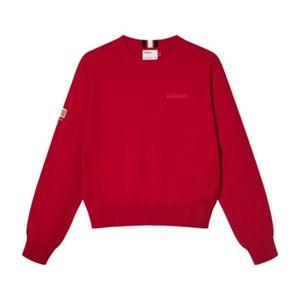 윌슨긴팔티 VQA W241002GTL22-RED 여성 라운드넥 긴팔 스웨터