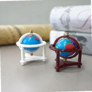 지구본 미니어처 (화이트/브라운)