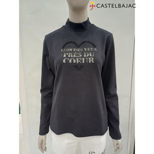 [까스텔바작]여성_[추천상품]_핫픽스 반목 티셔츠_BGEWTL705_BK_