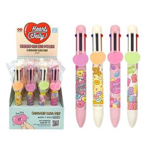 6색볼펜 하트젤리 20개
