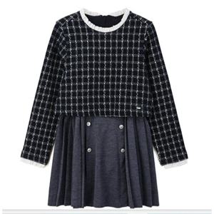 [레노마키즈]R2411O612자가드체크 다이마루 원피스_JJ