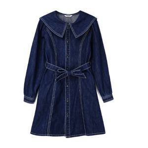 [레노마키즈]R2412O618여아 스티치 데님 원피스_JJ