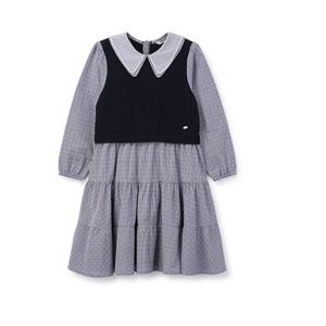 [레노마키즈]R2411O614다이마루 믹스 셔링원피스_JJ