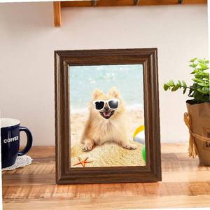 브라운 포토프레임 사진액자(5x7)탁상액자 포토액자