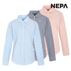 네파 여성 라이프 체크 긴팔 셔츠 7J41541