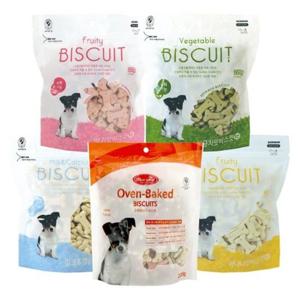 강아지간식 바우와우 강아지 비스켓 간식 220g