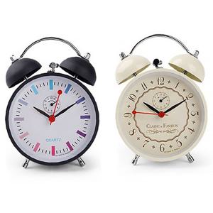 클래식 무소음 자명종 알람 탁상 시계 라이트기능