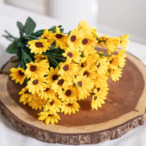 해바라기 조화 리틀부쉬 33cm 인테리어 꽃 장식 소품 금전화 풍수